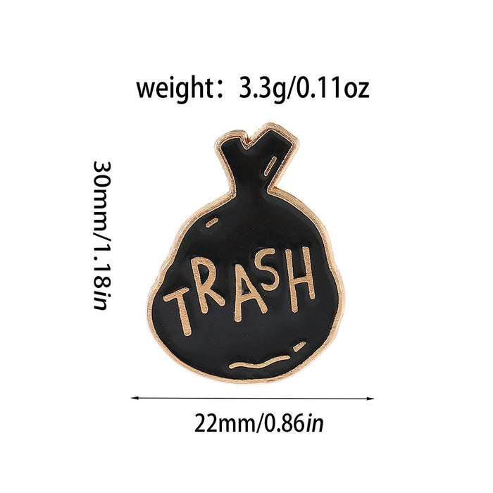Wholesale Modern Enamel Letter Brooch Set English Quote Pins For Bag et Decor Fashion Accessory