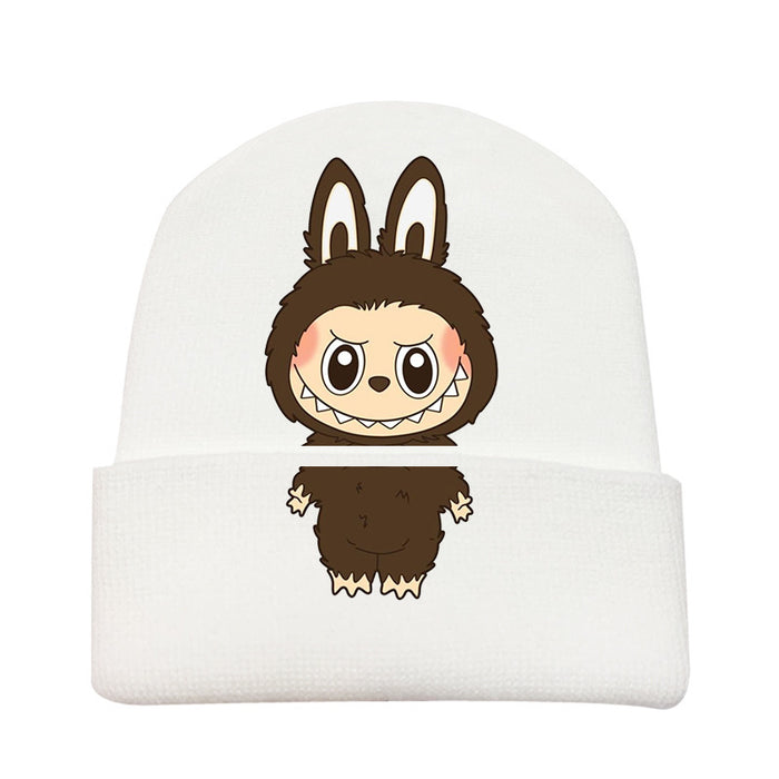 Wholesale   knitted hat autumn and winter new wool hat adult outdoor warm hat cross-border cartoon cold hat