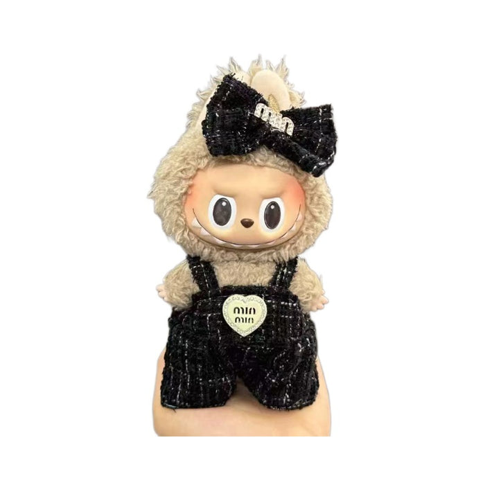 Wholesale Baby Clothes 17cm Plush Doll Pendant Pull Cloth Sitting Skirt Suit