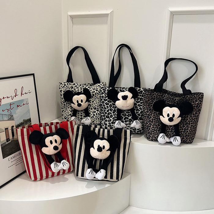 Wholesale Leopard print bag new popular retro shoulder bag casual commuting tote bag