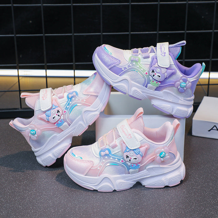 Wholesale Children's  Girls Leather Princess  Girls New Breathable sneaker Running