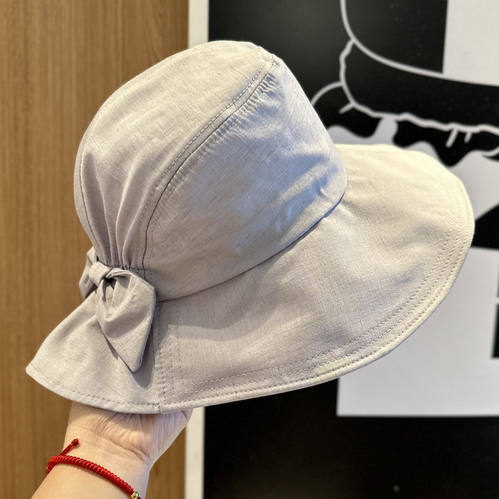 Wholesale Bow shaped sun protection fisherman hat, new travel basin hat