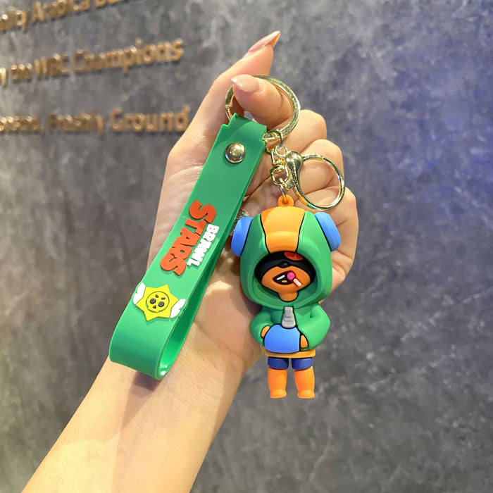 Wholesale  cartoon pvc doll car key chain Cute Keychain