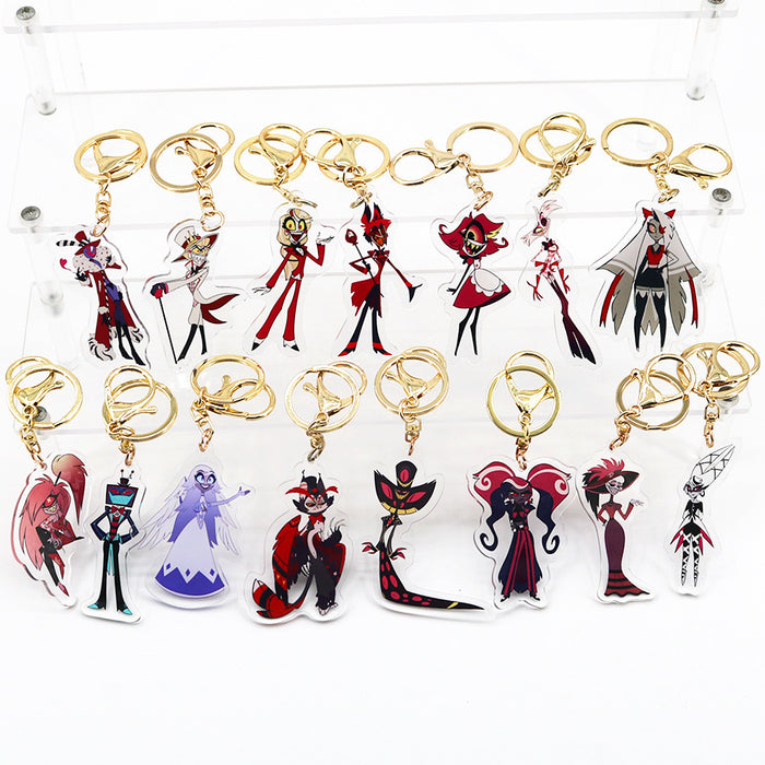 Wholesale Acrylic Keychain Cartoon Pendant JDC-KC-HaoAn024