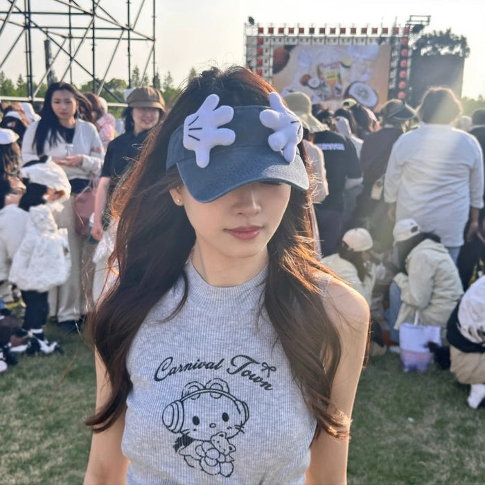 Wholesale Empty Top Hat Cute and Funny Travel Sunshade and Sun Protection