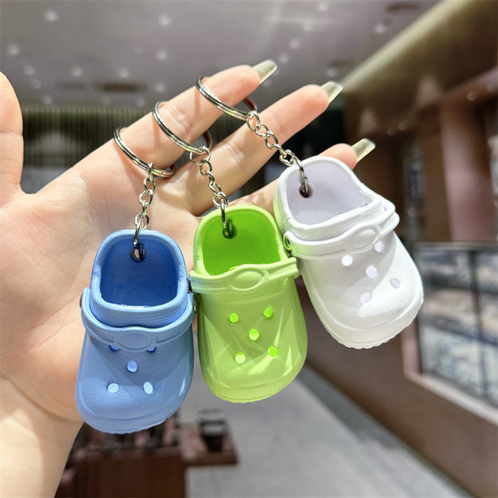 Wholesale Cartoon Slippers Silicone Doll Keychain JDC-KC-HaoXi026