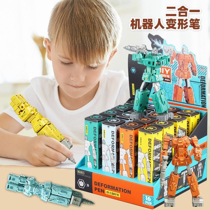 Wholesale Cartoon Robot Ballpoint Pen Primary School Students Educational Toy Pen