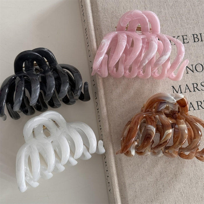 Wholesale Ink-Style Pumpkin-Shaped Large Claw Clip
