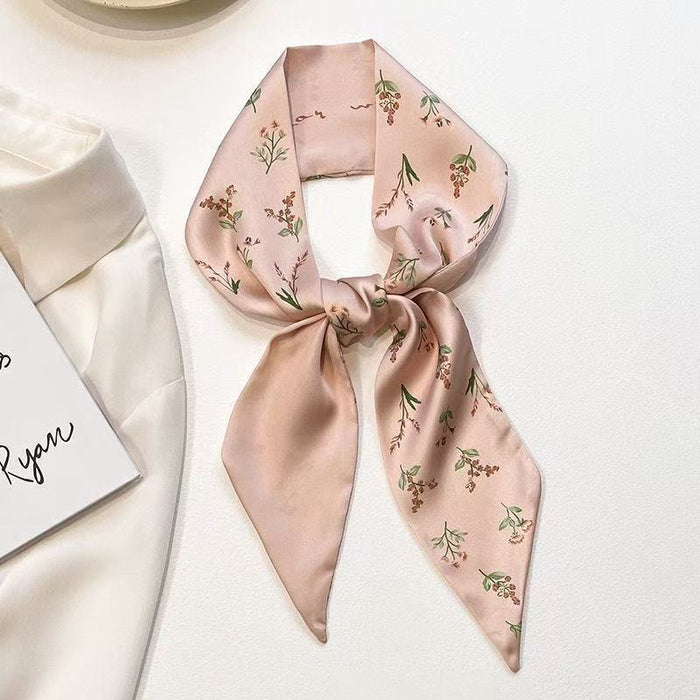 Wholesale Red series small long silk scarf