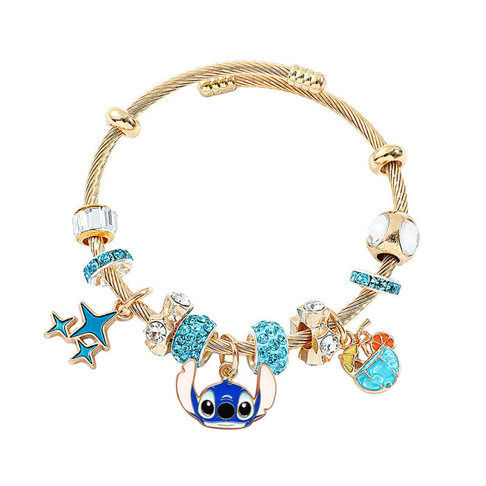 Wholesale Stainless Steel Beaded Bangle Bracelet Jewelry Accessory Boutique Resale Gift MOQ≥2
