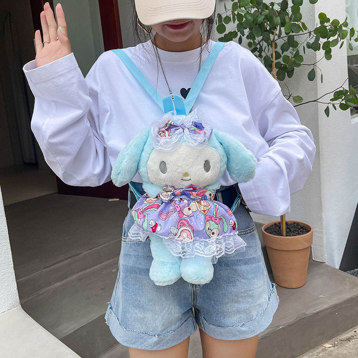 Wholesale Plush bag for boys and girls, double shoulder kindergarten children's book bag, cute gift