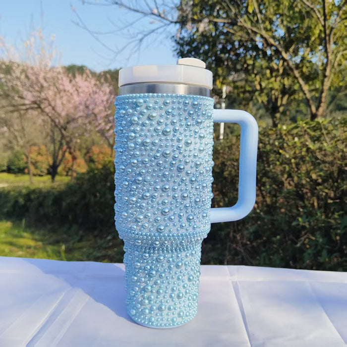 Wholesale stainless steel vacuum beer mug with handle for car with heat preservation and ice-keeping function