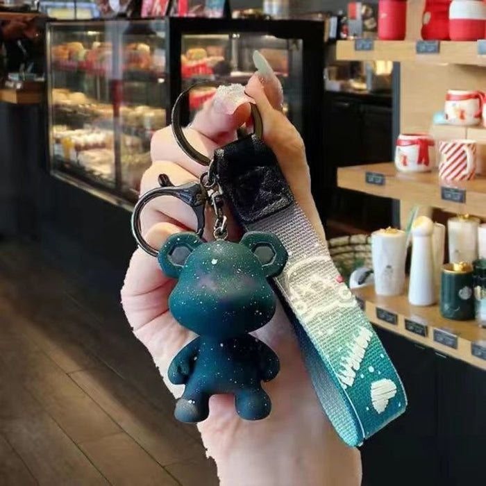 Wholesale Keychain Doll Pendant PVC Cute Cartoon Couple Bag Pendant Chain