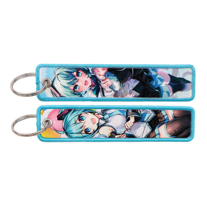 Wholesale Zinc Alloy Anime Keychain With Woven Strap Key Ring Stylish Car Key Accessory And Gift MOQ≥3