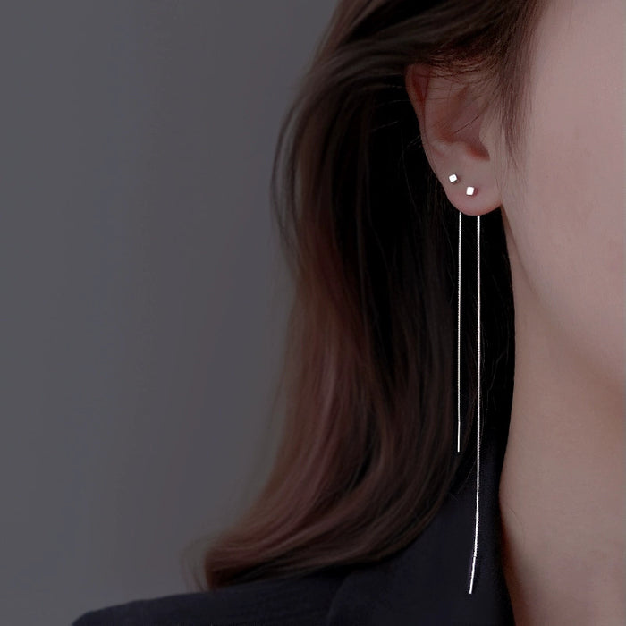 Wholesale Tassel style long earrings with a simple and high-end feel