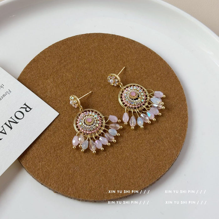 Wholesale High end retro dream catcher earrings, light luxury, niche, unique earring accessories