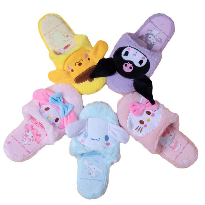 Wholesale Cartoon Cute Autumn and Winter Plush Cotton Slippers JDC-SP-MKA001