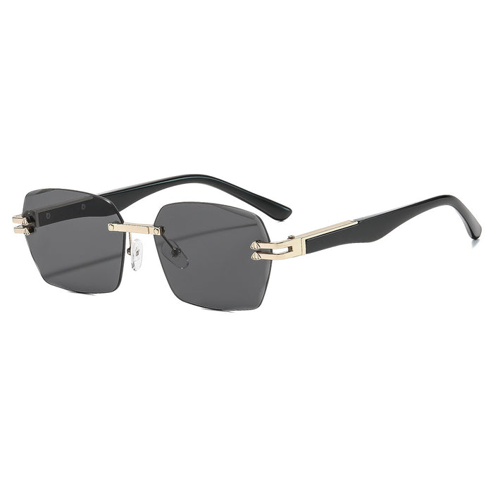 Wholesale Street Snap Frameless Square Sunglasses UV400 Fashion Accessory for Resale