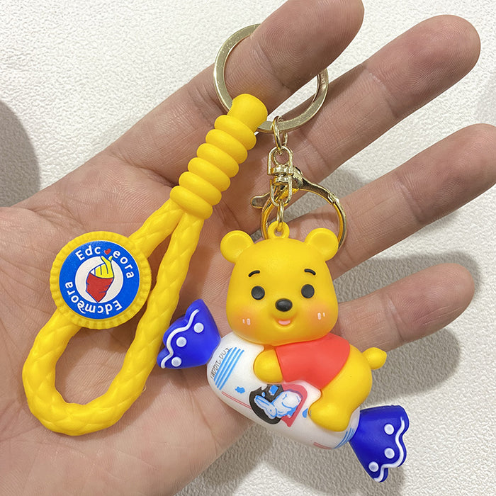 Wholesale Cute cartoon dessert-themed bear keychains