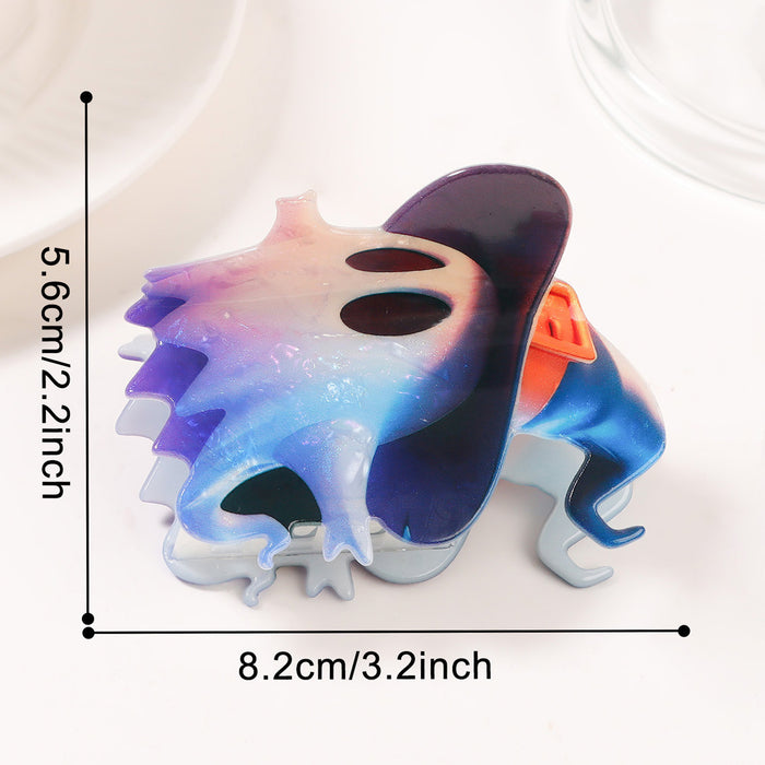 Wholesale Trendy Ghost Pumpkin Gradient Hair Claw Clip PVC Cute Hair Accessory Boutique Gift