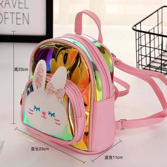 Wholesale New Children' s Backpack Leisure Travel Lightweight Laser Backpack Cute Cartoon Dance Girls Kindergarten School Bag