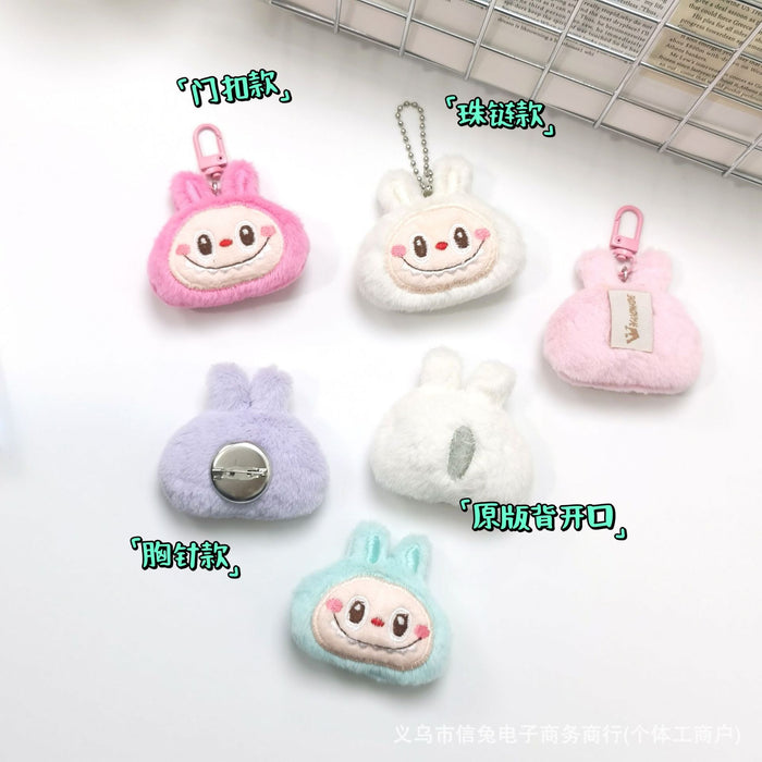 Wholesale Cute cartoon doll brooch rabbit bag key chain pendant plush small pendant