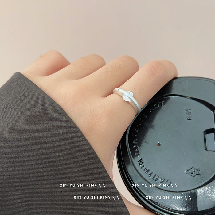 Wholesale Zircon Planet Ring, exquisite, fashionable, versatile, niche and personalized ring