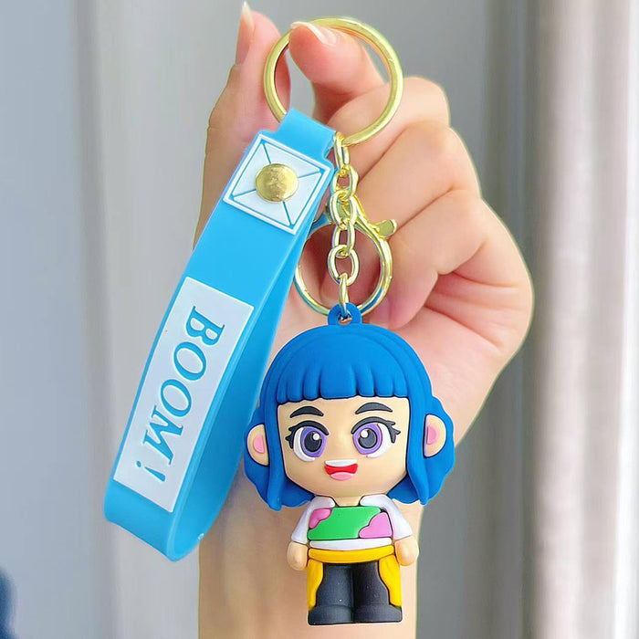 Wholesale KPOP Cute silicone cartoon keychains