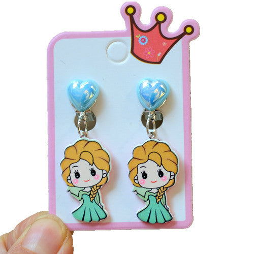 Wholesale Children' s Princess Jewelry Earrings