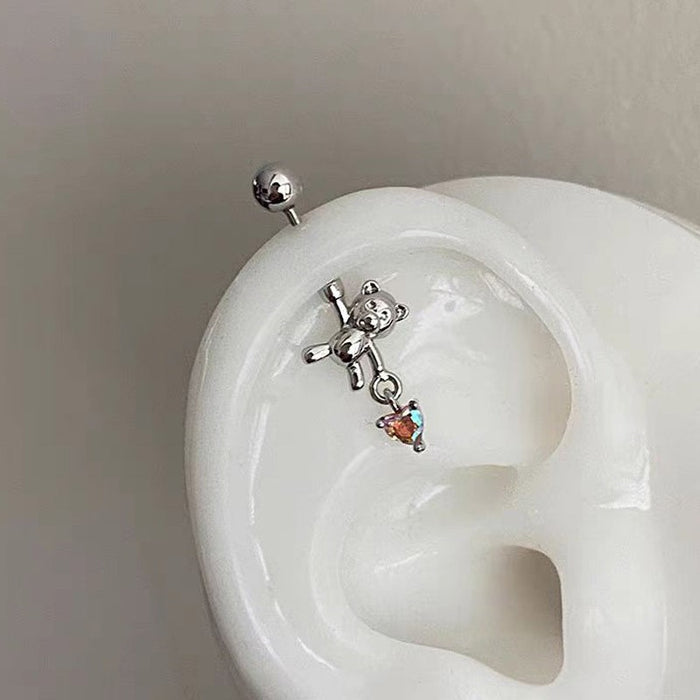 Wholesale Titanium Steel Ear Earrings Niche Light Luxury Ear Nail