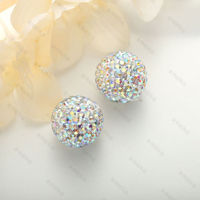 Wholesale Polymer Clay Diamond Ball Beads JDC-BDS-JinWD002