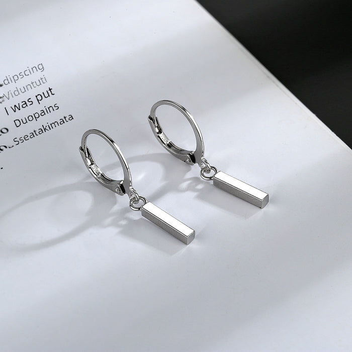 Wholesale Earrings with a simple and cool temperament, a niche design for girls, and geometric ear buckles