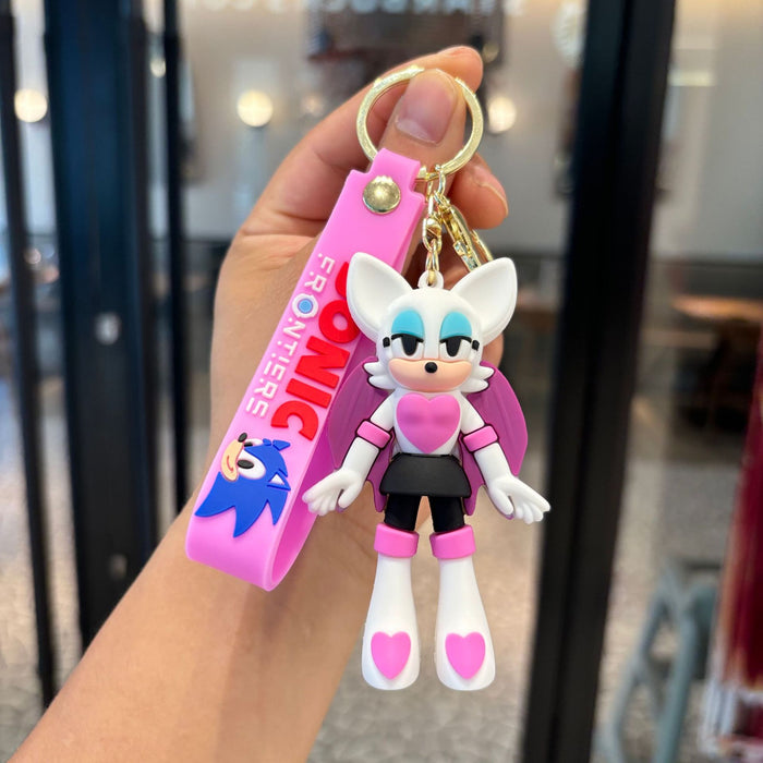 Wholesale Cartoon Drip Glue Fashion Car Keychain Couple Bag Pendant