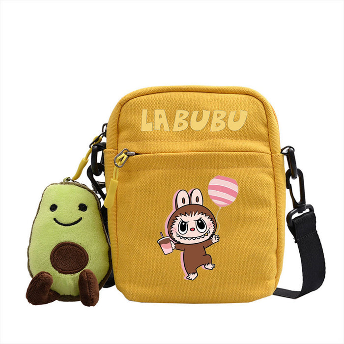 Wholesale Small Square Bag Doll Series Nylon Canvas Lightweight Simple Versatile Crossbody Bag JDC-SD-WuDuoMei005