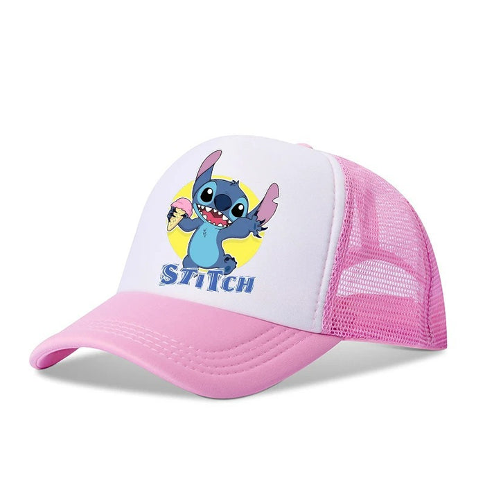 Wholesale Cartoon print baseball cap net breathable dome cap hip hop sports cap