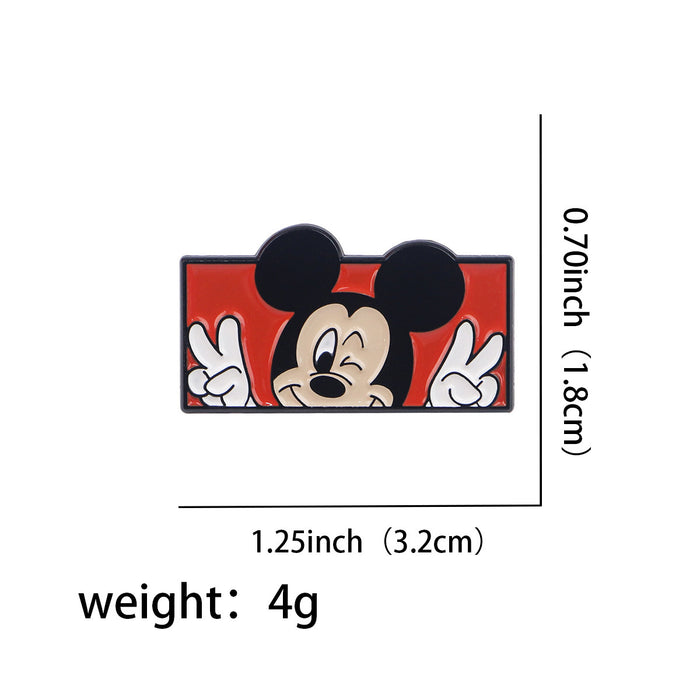 Wholesale Cartoon Duck Mouse Animation Animation Brooch Badge Clothing Backpack Accessories