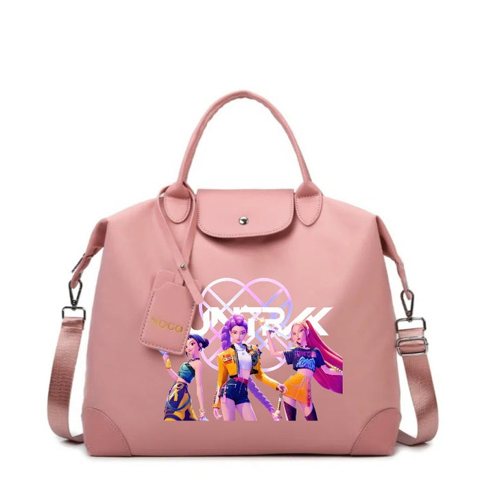 Wholesale Kpop Cartoon Print Large Capacity Canvas Handbags