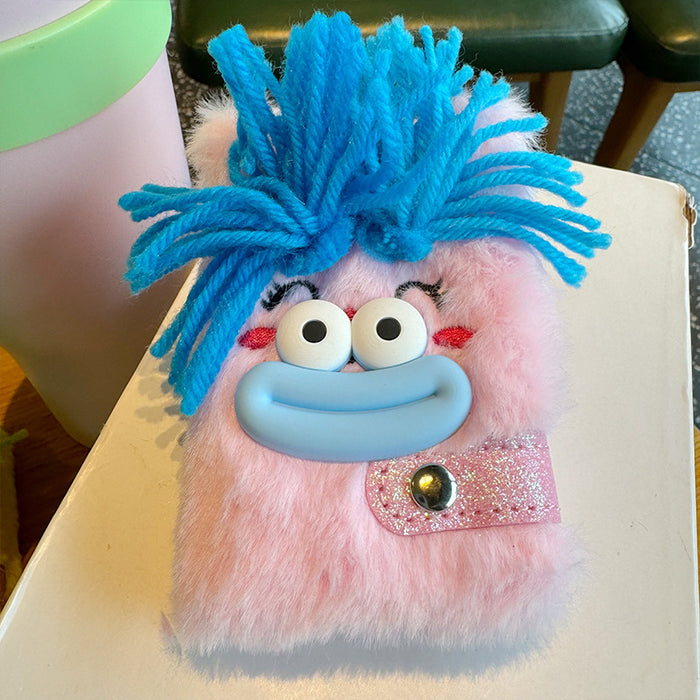 Wholesale Hand Account Book Cute Journal Book High Color Value Girl' s Heart Plush Hand Account Book Notebook