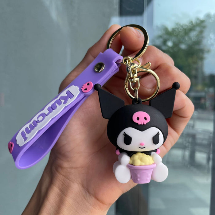 Wholesale Keychain soft rubber figurine pendant decoration