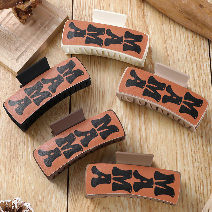 Wholesale printed square hairpin  simple all-match Hair Clips