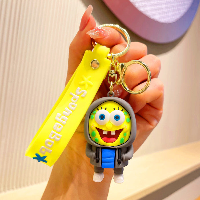 Wholesale Silicone Cartoon Sweatshirt Shoe Keychain JDC-KC-JuJi020