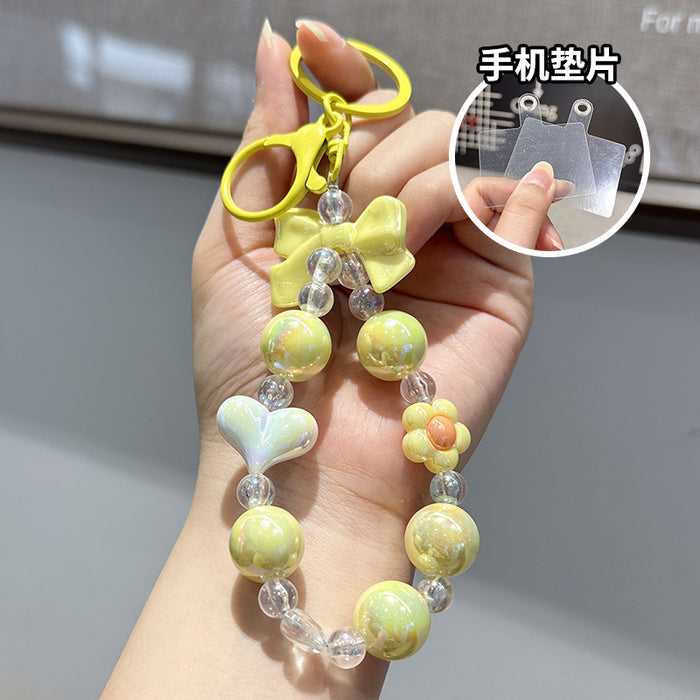 Wholesale Keychain Butterfly Knot Bead Car Keychain Love