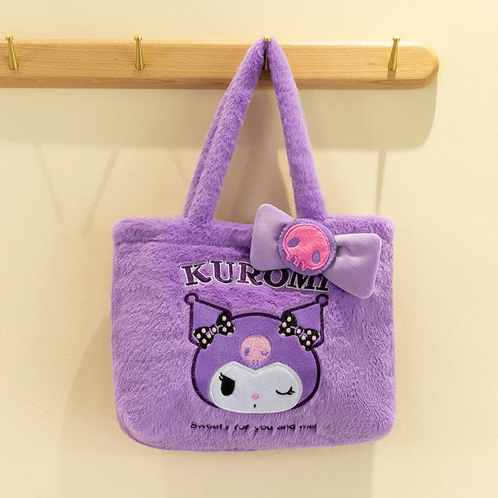 Wholesale Cute Cartoon Plush Cat Handbag Kids Coin Purse Gift Bag