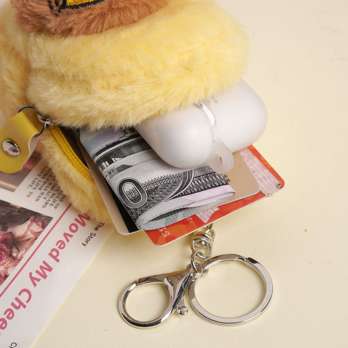Wholesale Cartoon Plush Coin Purse Student Key Holder Wallet