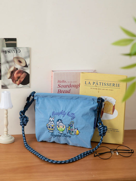 Wholesale Handheld single shoulder canvas bag, mobile zipper small bag