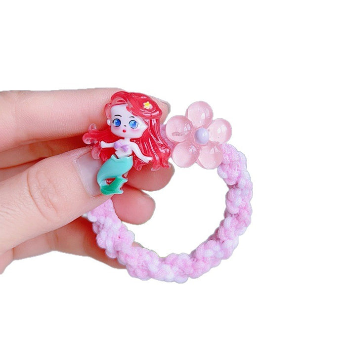 Wholesale 5 pcs Glossy Cute Cartoon Series Hair Scrunchies