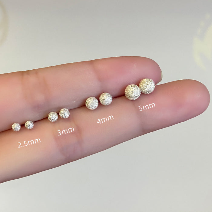 Wholesale Silver needle earrings, earrings, earrings, ear holes, simple and compact earrings, ear bone needles