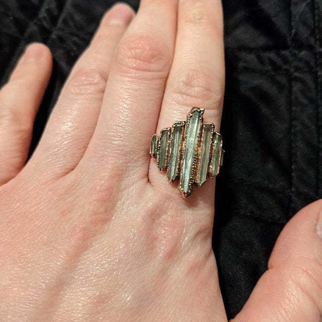 Wholesale New Irregular Rock Edge Vintage Ring with Drip Oil Irregular Ring