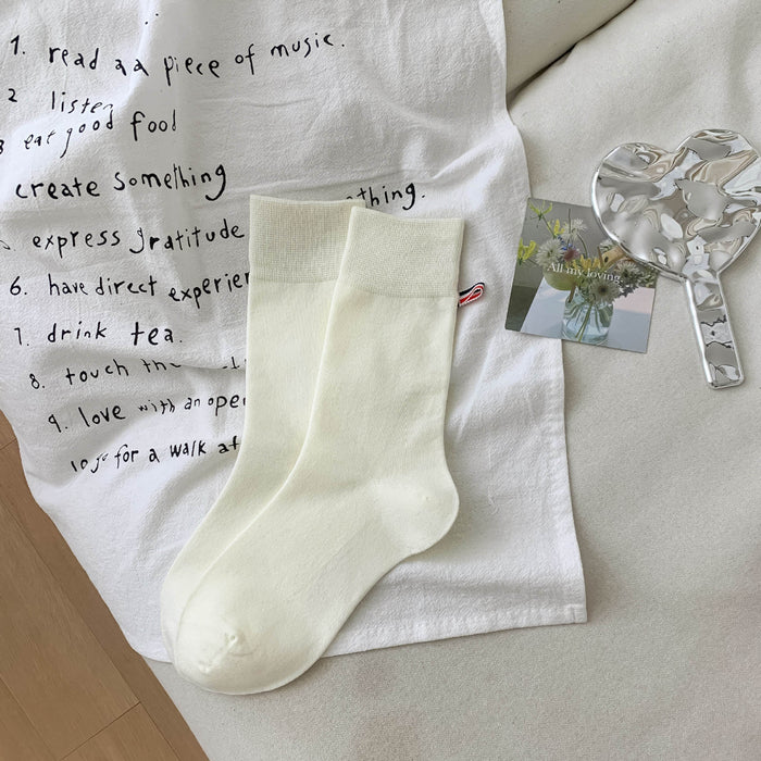 Wholesale Bow tie double needle mid tube socks versatile socks versatile mid tube socks