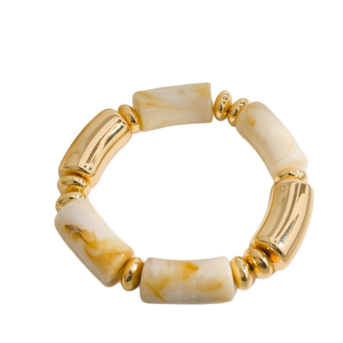 Wholesale Color-blocked acrylic beaded statement jewelry and accessories